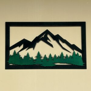 Obraz góry i las dekoracja ścienna