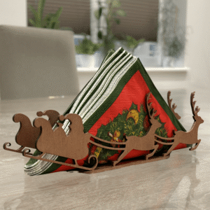 Serwetnik podstawka na serwetki mikołaj renifery