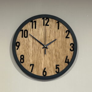 Zegar ścienny drewniany loft minimalistyczny